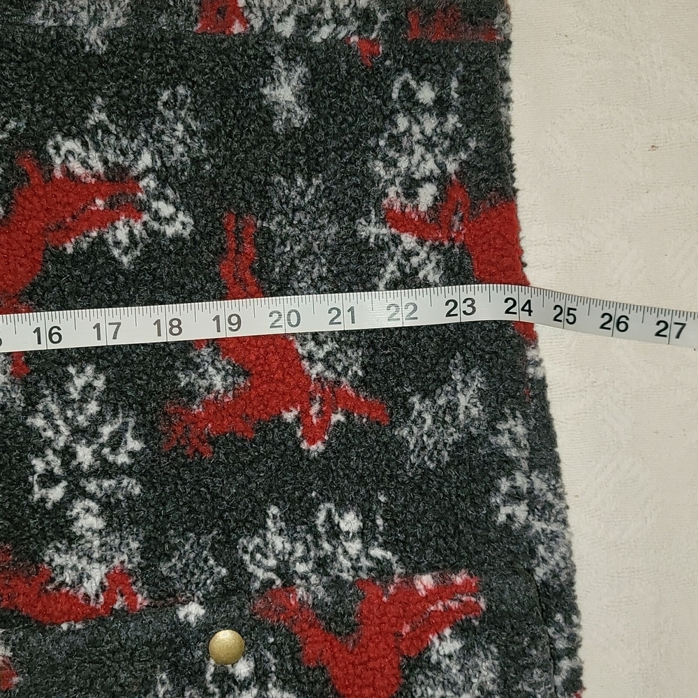 Avalanche Performance Jacket Fleece Gray Red Deer… - image 8